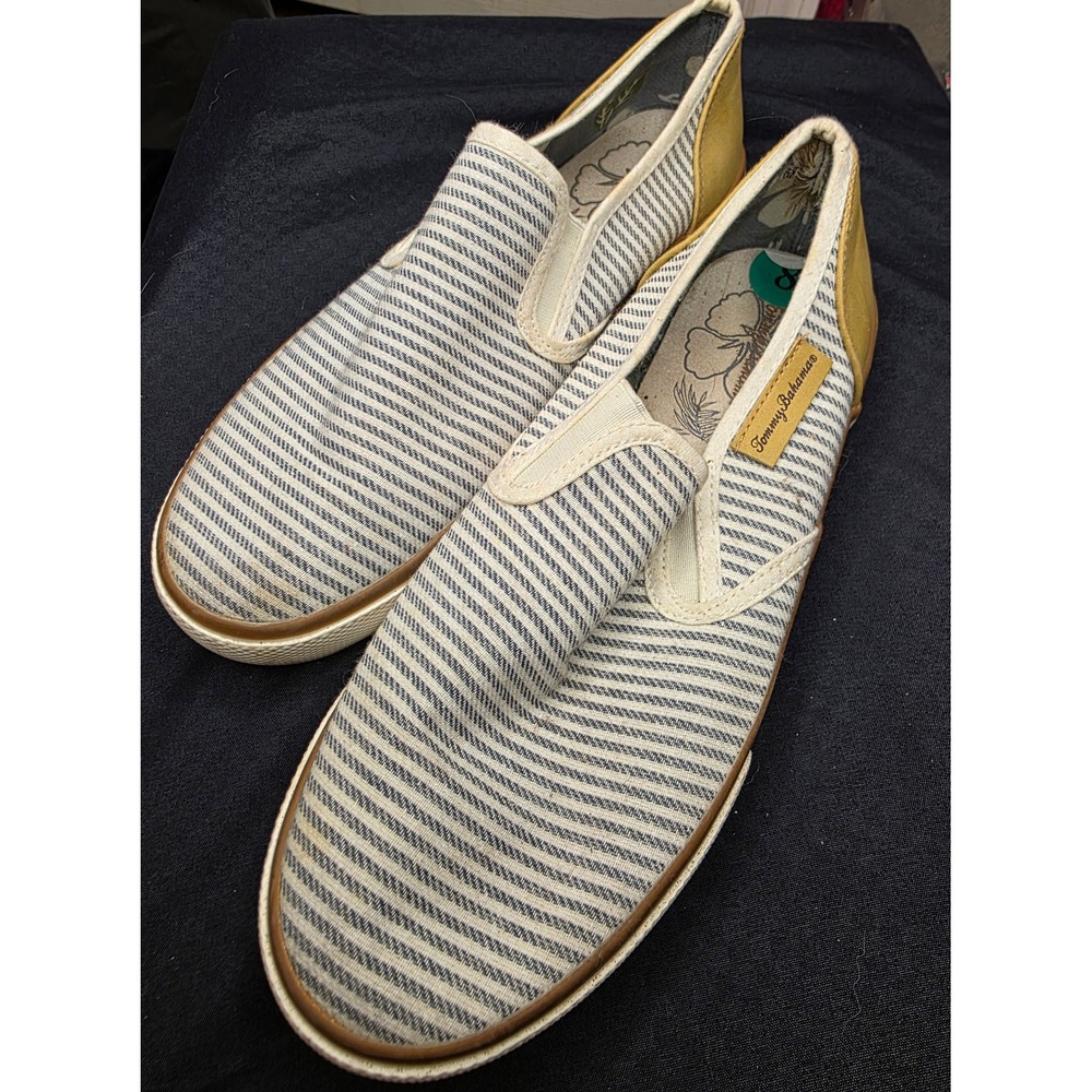 Tommy Bahama Women's Striped Slip On Espadrille Shoes Size 8